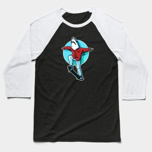 Skate Shark Baseball T-Shirt